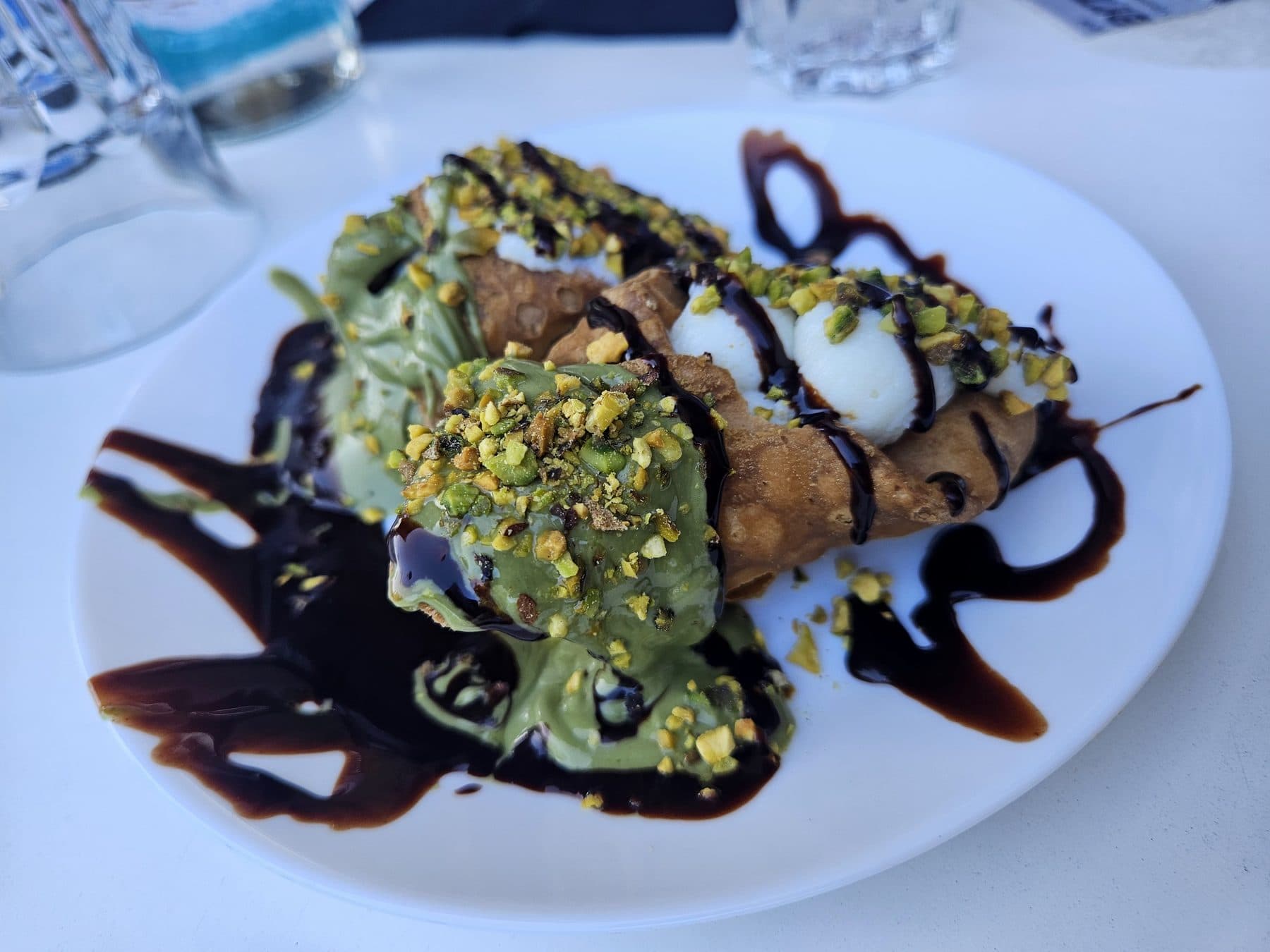 Cannolo mit Pistazien